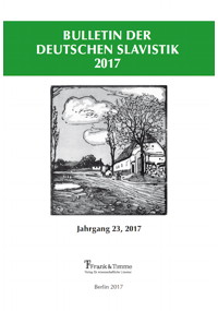 Bulletin der deutschen Slavistik 2017